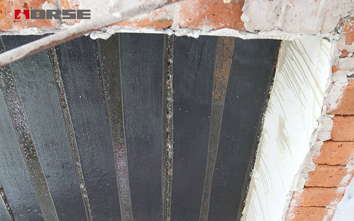 Carbon fiber wrap concrete repair system