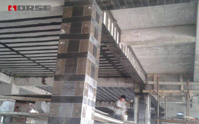 CFRP rehabilitation of concrete frame column