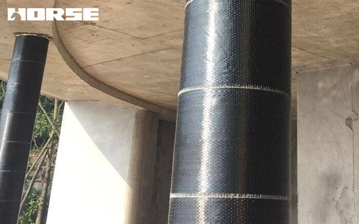 column wrap by carbon fiber fabric