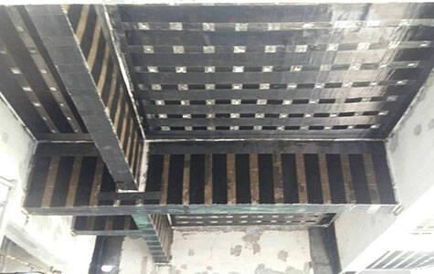 carbon fiber strengthening beam and slab