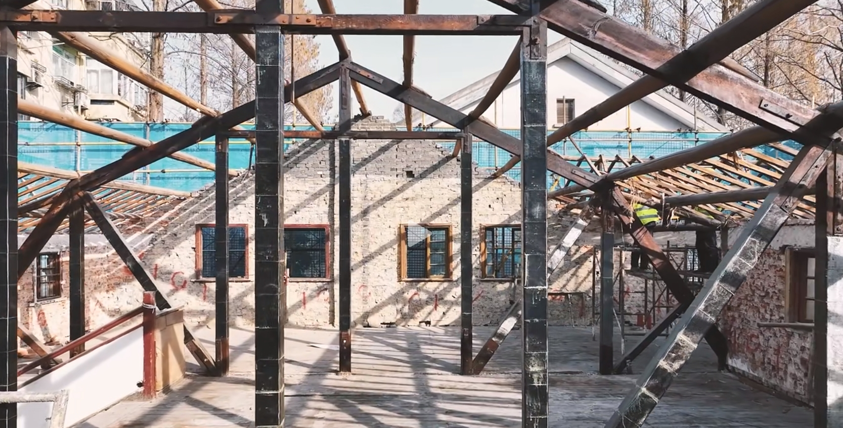 Restoration of Historic Wooden Structures with Carbon Fiber 